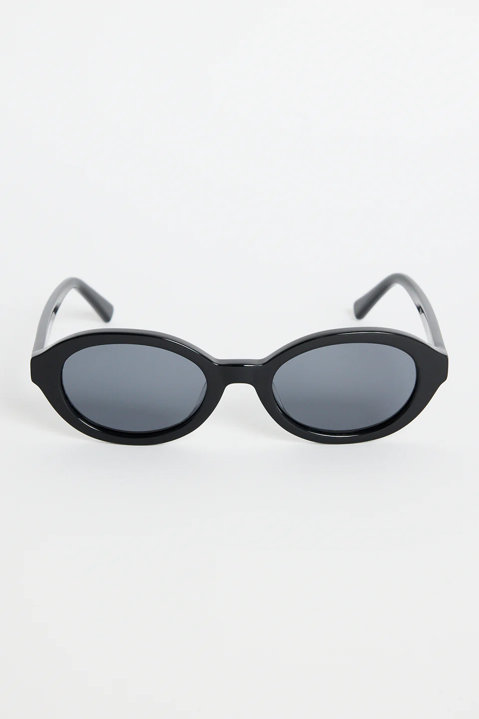 Vienna Black Oval Sunglasses