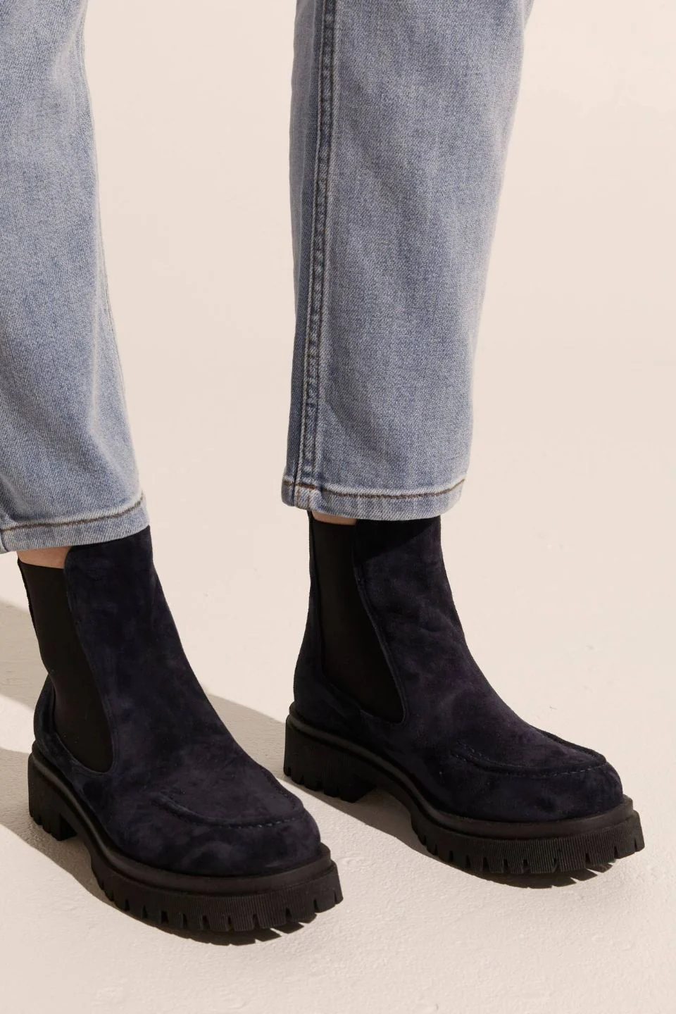 Vixen Blue Suede Chelsea Low Boot - Image 2