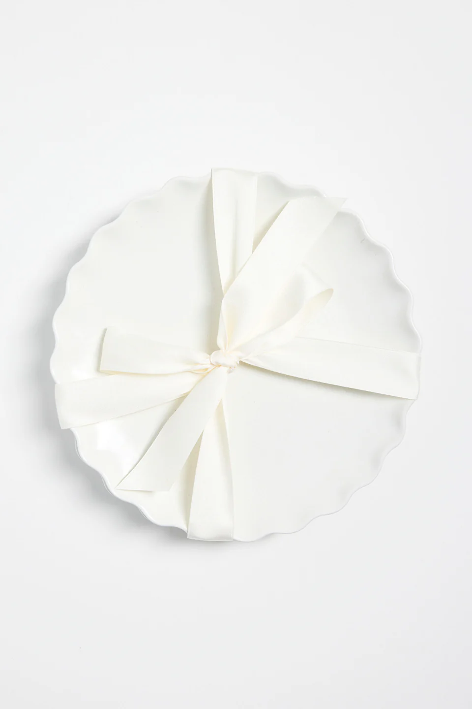 Wavey Edge White Set 2 Plates