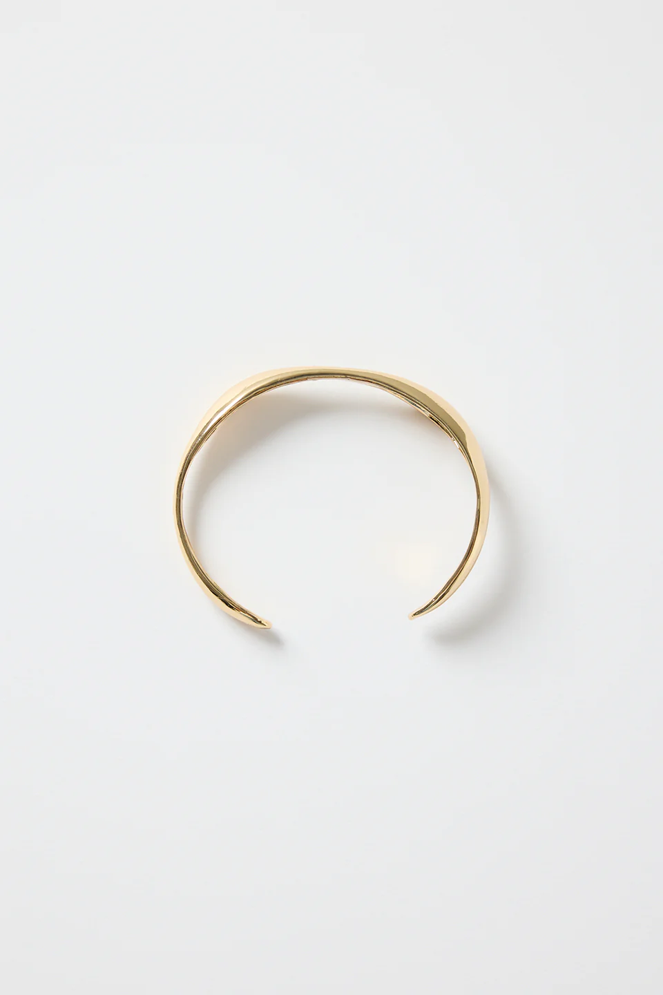 Wavy Gold Cuff Bangle - Image 3