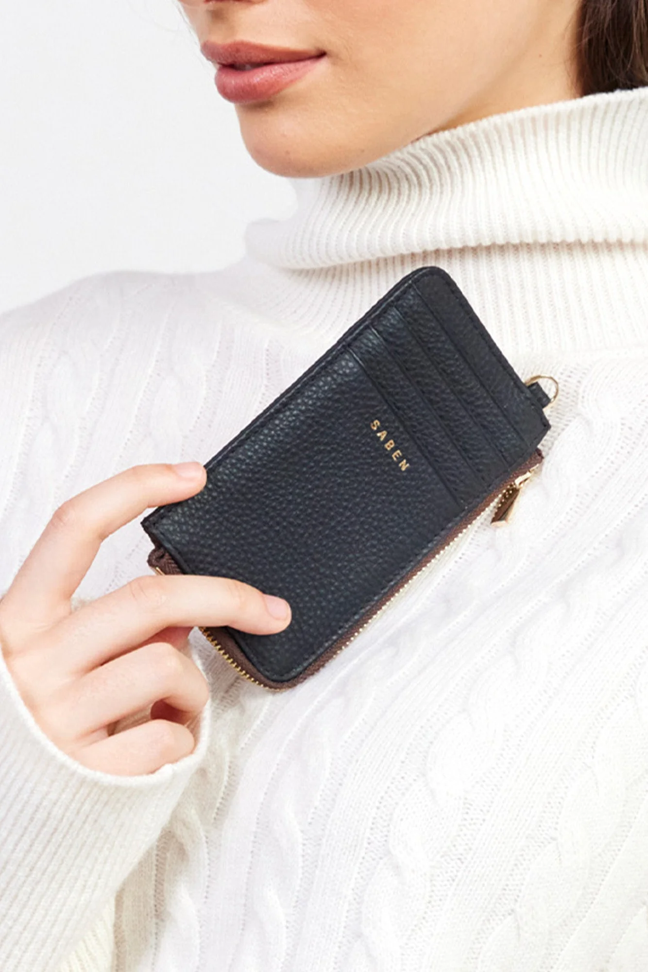 Winona Card Holder Black Leather - Image 3