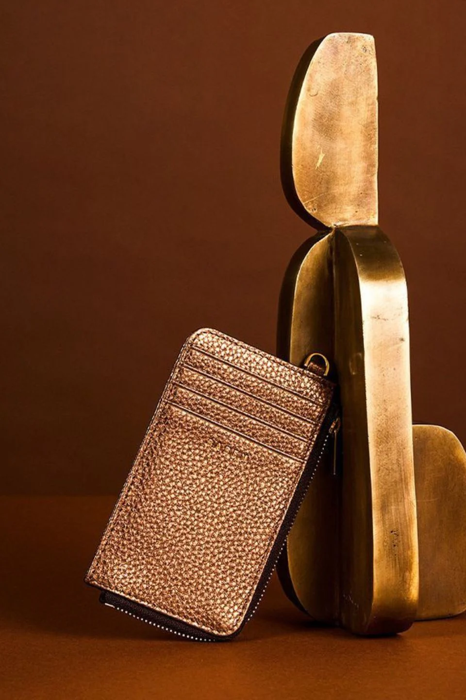 Winona Brushed Bronze Card Holder - Image 4